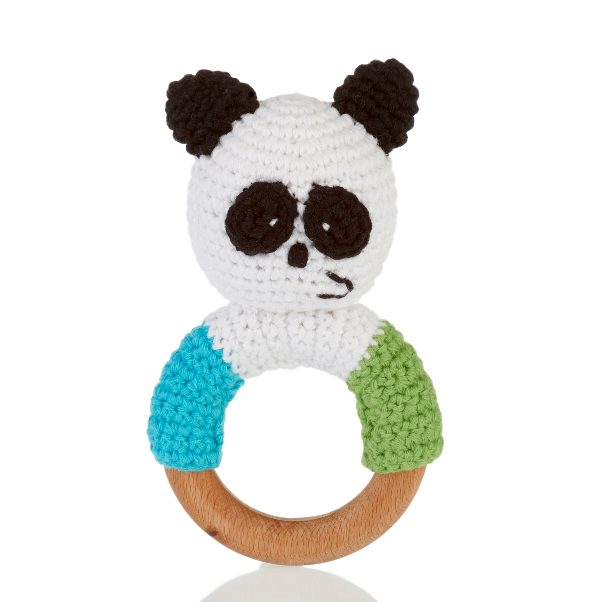 Wooden Ring Rattle – Panda